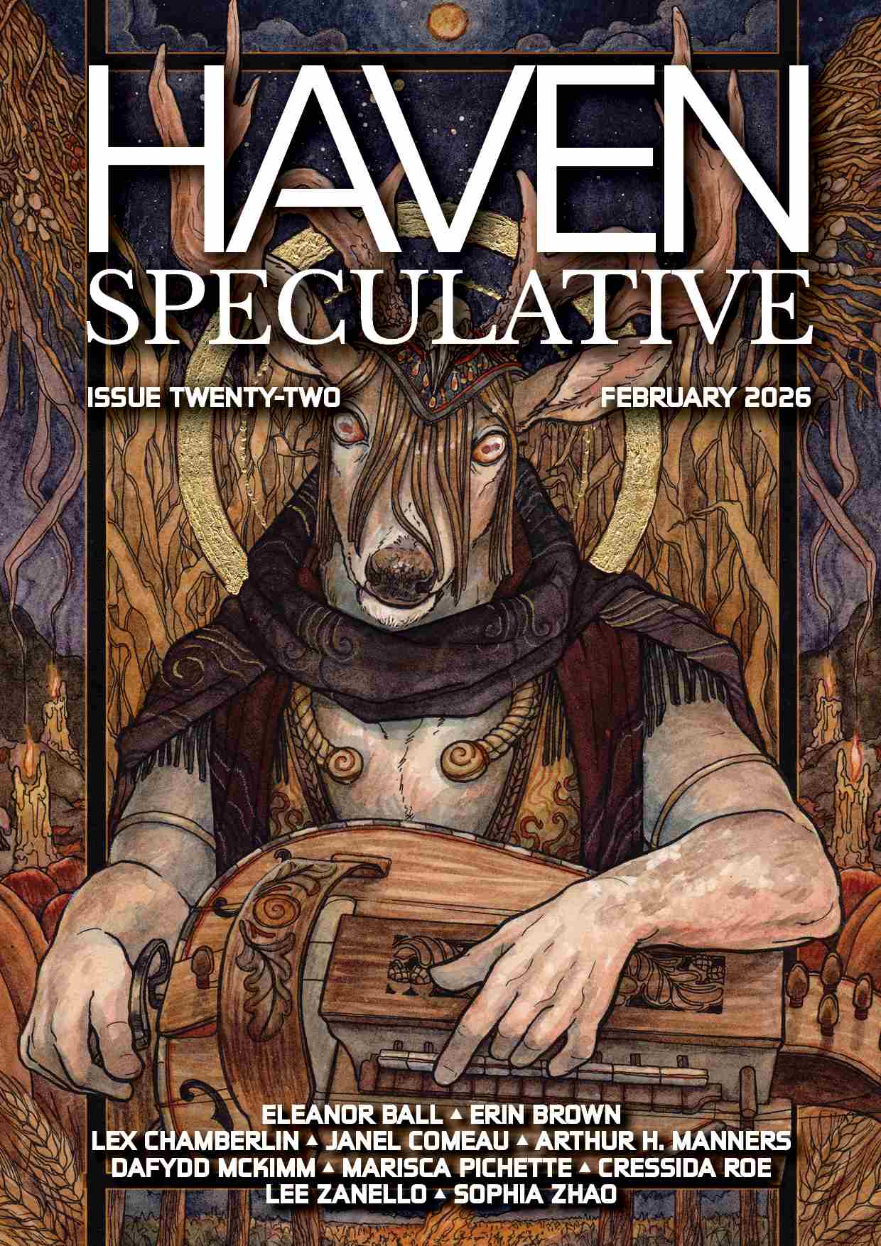 Cover of February 2026 issue of Haven Spec Magazine